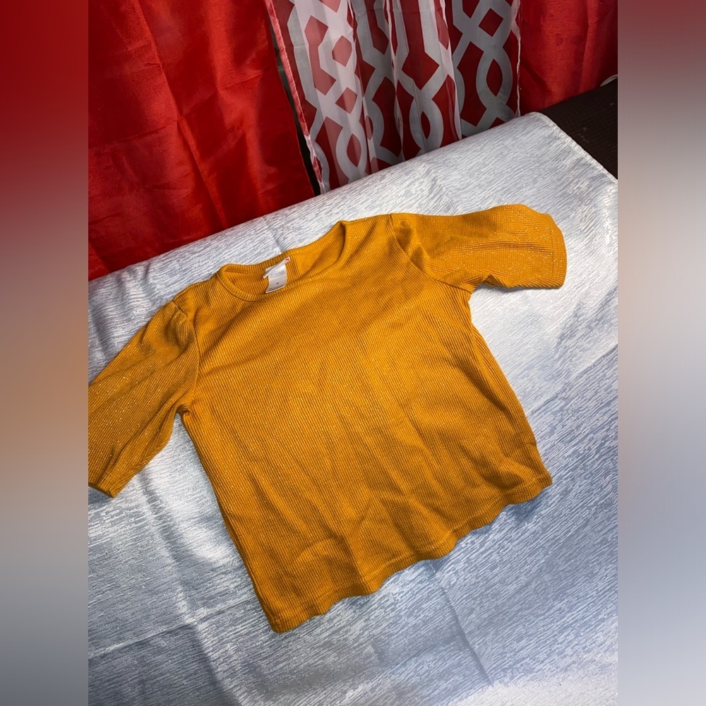 Girl Top Mustard Yellow